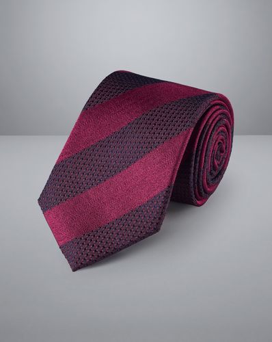 Cravate À Grosses En Soie - Rose Bonbon par - Charles Tyrwhitt - Modalova