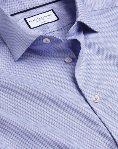 Chemise Extensible À Texture Carrée Sans Repassage - par - Charles Tyrwhitt - Modalova