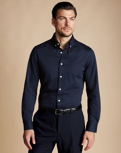 Chemise En Jersey Extensible - par - Charles Tyrwhitt - Modalova