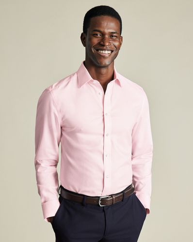 Chemise Royal Oxford Sans Repassage - Rose Pâle en par - Charles Tyrwhitt - Modalova