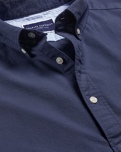 Chemise Oxford Unie Délavée À Col Boutonné - Chiné par - Charles Tyrwhitt - Modalova