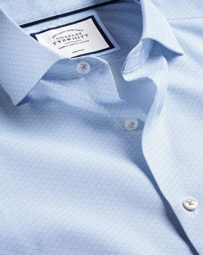 Chemise À Col Semi-Italien Sans Repassage Rayon De Soleil - Bleuetulticolore en par - Charles Tyrwhitt - Modalova