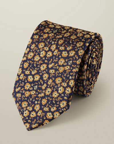 Cravate En Soie À Motif Cachemire Floral - De France Et Or par - Charles Tyrwhitt - Modalova