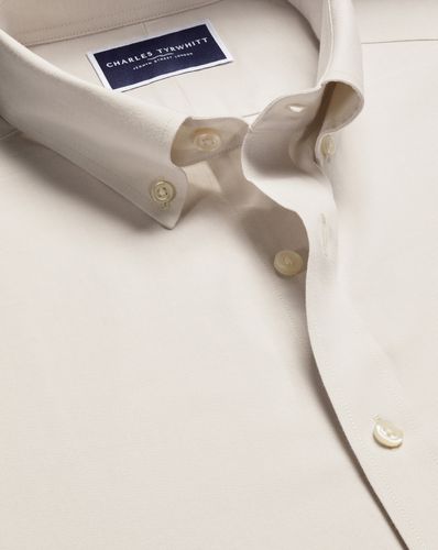 Chemise En Sergé De Coton Brossé - par - Charles Tyrwhitt - Modalova