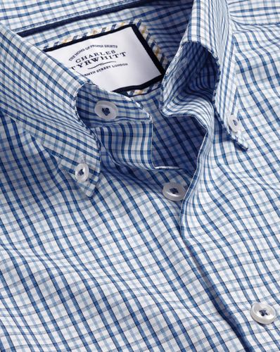 Chemise À Carreaux Multicolores En Oxford Sans Repassage - Océan par - Charles Tyrwhitt - Modalova