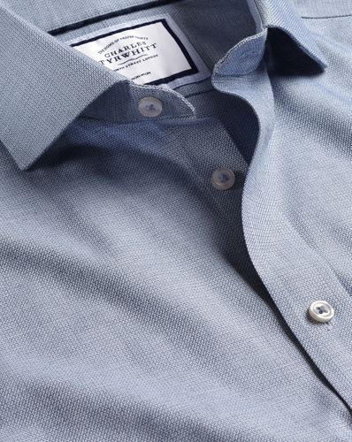 Chemise Tissage Richmond À Col Italien Sans Repassage - par - Charles Tyrwhitt - Modalova