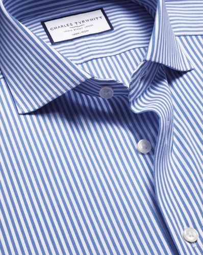 Chemise En Sergé Performance À Rayures Sans Repassage - par - Charles Tyrwhitt - Modalova