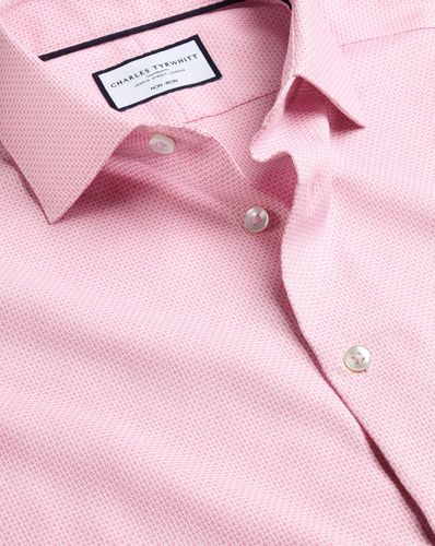 Chemise Extensible À Texture Ovale Sans Repassage - par - Charles Tyrwhitt - Modalova