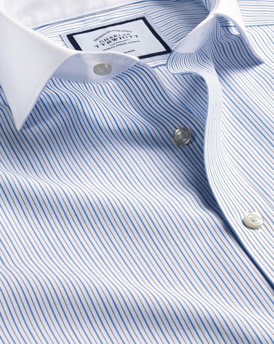 Chemise Winchester À Rayures Et Col Italien Sans Repassage - Océan par - Charles Tyrwhitt - Modalova