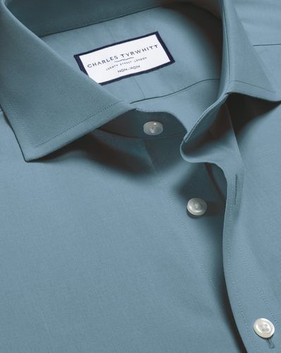Chemise En Popeline De Coton Extensible Sans Repassage - Charron par - Charles Tyrwhitt - Modalova