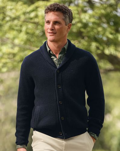 Cardigan Épais À Col Châle En Laine Mérinos par - Charles Tyrwhitt - Modalova