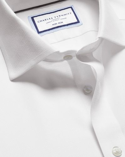 Chemise Extensible À Tissage Kensington Et Col Italien Sans Repassage - par - Charles Tyrwhitt - Modalova