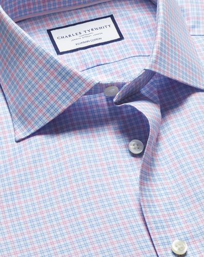 Chemise De Luxe À Carreaux Multiples - par - Charles Tyrwhitt - Modalova