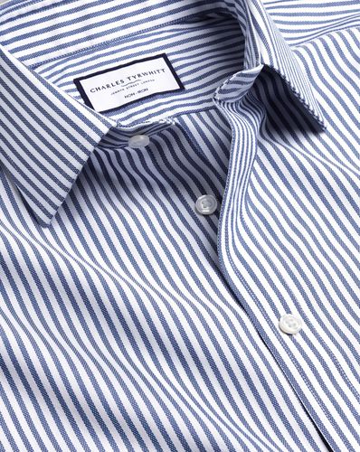 Chemise En Tissu Royal Oxford À Rayures De Boucher Sans Repassage - par - Charles Tyrwhitt - Modalova