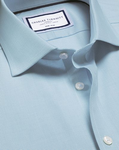 Chemise À Tissage Westminster Sans Repassage - Vert D'eau en par - Charles Tyrwhitt - Modalova