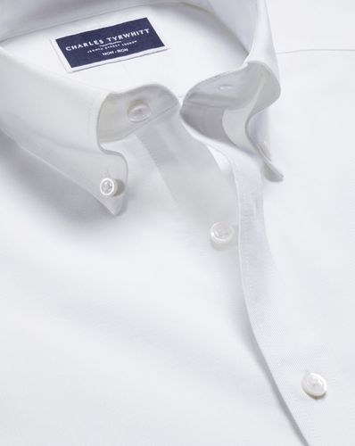 Chemise Extensible Oxford À Sans Repassage - par - Charles Tyrwhitt - Modalova