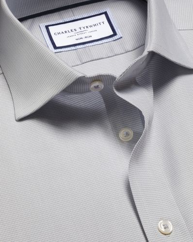 Chemise À Tissage Westminster Sans Repassage - Gris par - Charles Tyrwhitt - Modalova