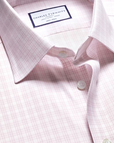 Chemise En Sergé À Carreaux Sans Repassage - par - Charles Tyrwhitt - Modalova