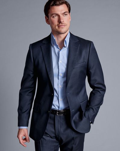 Veste De Costume De Luxe Italienne Texturée - Encre par - Charles Tyrwhitt - Modalova