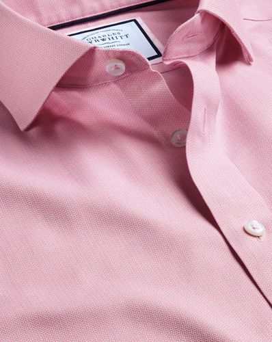 Chemise En Tissage Henley Sans Repassage À Col Italien - par - Charles Tyrwhitt - Modalova