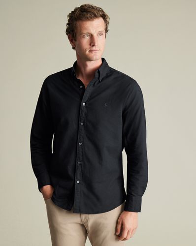 Chemise Oxford Extensible Et Délavée - par - Charles Tyrwhitt - Modalova