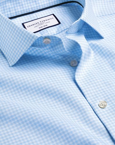 Chemise À Carreaux En Lin Et Coton Sans Repassage - par - Charles Tyrwhitt - Modalova