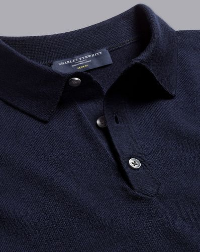 Pull En Mérinos À Col Polo Et Manches Courtes - par - Charles Tyrwhitt - Modalova