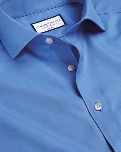 Chemise En Sergé À Col Italien Sans Repassage - Océan par - Charles Tyrwhitt - Modalova