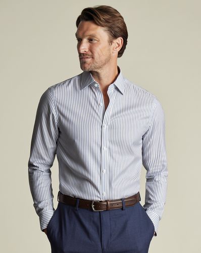 Chemise À Rayures En Sergé Sans Repassage - par - Charles Tyrwhitt - Modalova