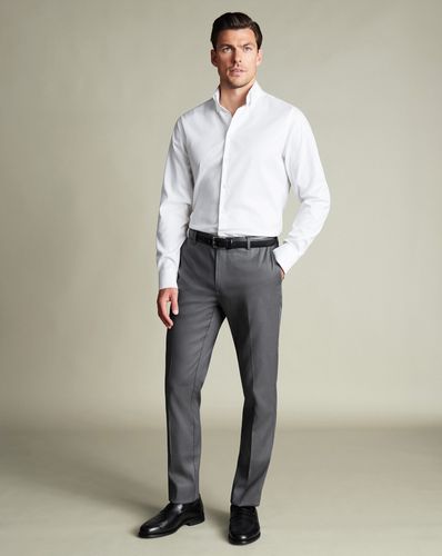 Pantalon À Texture Élégante - Gris Anthracite en par - Charles Tyrwhitt - Modalova