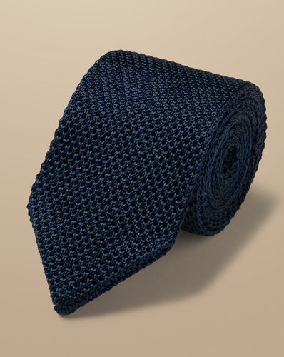 Cravate Slim En Maille De Soie - par - Charles Tyrwhitt - Modalova