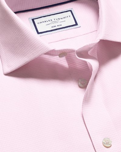 Chemise Extensible À Tissage Kensington Et Col Italien Sans Repassage - par - Charles Tyrwhitt - Modalova