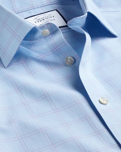 Chemise À Carreaux Prince-De-Galles Sans Repassage - par - Charles Tyrwhitt - Modalova