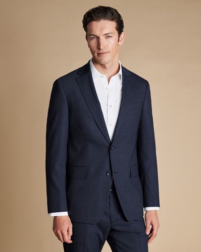 Veste De Costume À Micro-Carreaux - Acier par - Charles Tyrwhitt - Modalova