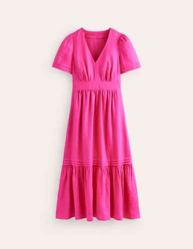 Robe midi Eve en lin Femme Boden - Boden - Modalova