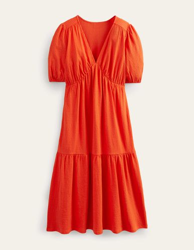 Robe midi en jersey seersucker - Boden - Modalova