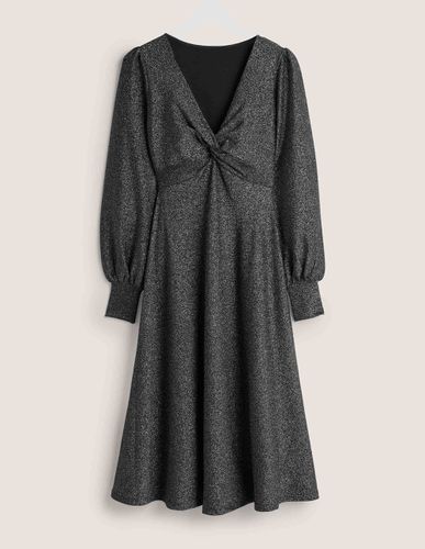 Black Sparkle Metallic Jersey Midi Dress - Boden - Modalova