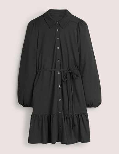Mini robe-chemise coupe trapèze à volants - Boden - Modalova