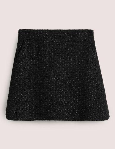 Mini-jupe métallisée en tweed - Boden - Modalova
