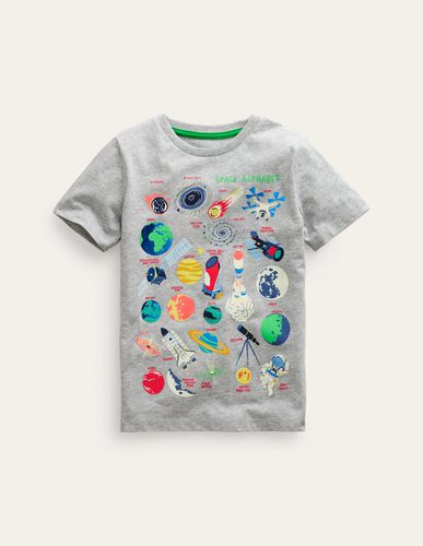 T-shirt éducatif à motif spatial phosphorescent Garçon - Boden - Modalova