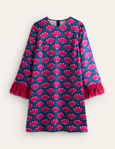 Robe courte à fausses plumes - Boden - Modalova