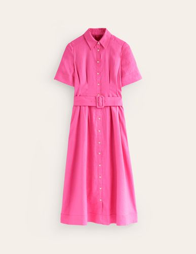 Robe-chemise midi Louise en lin - Boden - Modalova