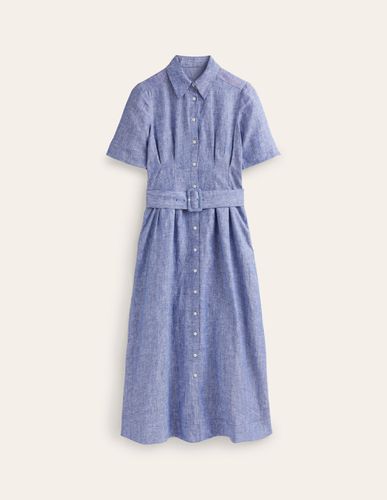 Robe-chemise midi Louise en lin - Boden - Modalova