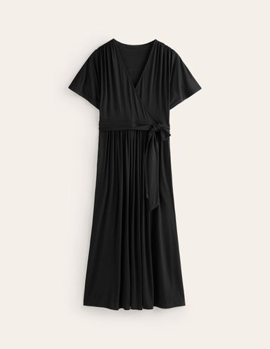 Robe portefeuille midi façon kimono en jersey - Boden - Modalova