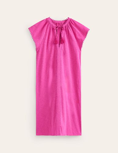 Millie Pom Cotton Dress Femme Boden - Boden - Modalova