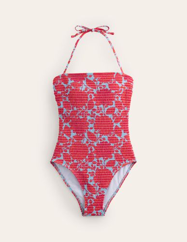 Maillot de bain bandeau Milos à smocks - Boden - Modalova