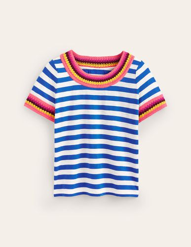 T-shirt col rond en crochet - Boden - Modalova