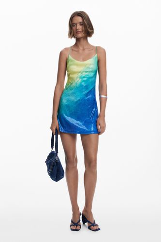 Robe courte à bretelles croisées - Desigual - Modalova