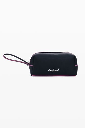 Trousse effet cuir coutures moyenne - Desigual - Modalova
