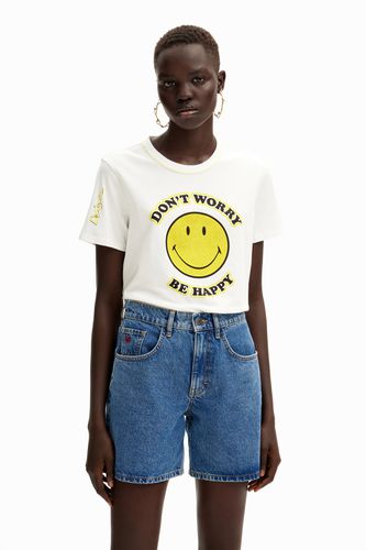 T-shirt Smiley Originals ® strass - Desigual - Modalova